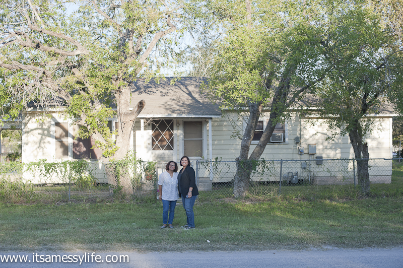  Here's me & my sister in front of the house where I was born (yup, I was born in there) and grew up in until I was 10 years old. &nbsp; 