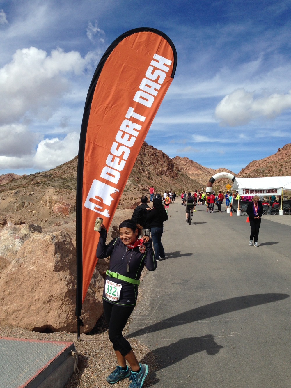  I was definitely sweaty, I drank my beer, but luckily, I have no blood to show at the end of the race :)&nbsp; 