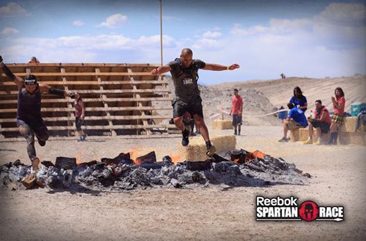  The final obstacle - Fire Jump! Then free beer :)&nbsp; 