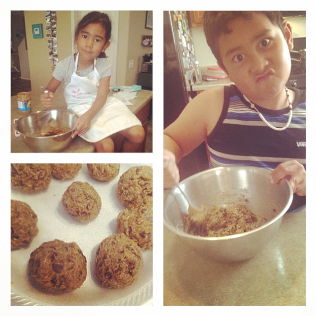    Making easy  Lexi's Clean Kitchen  no-bake nut-free Powerbites! Check out the  recipe &nbsp;:) Kids love these!   