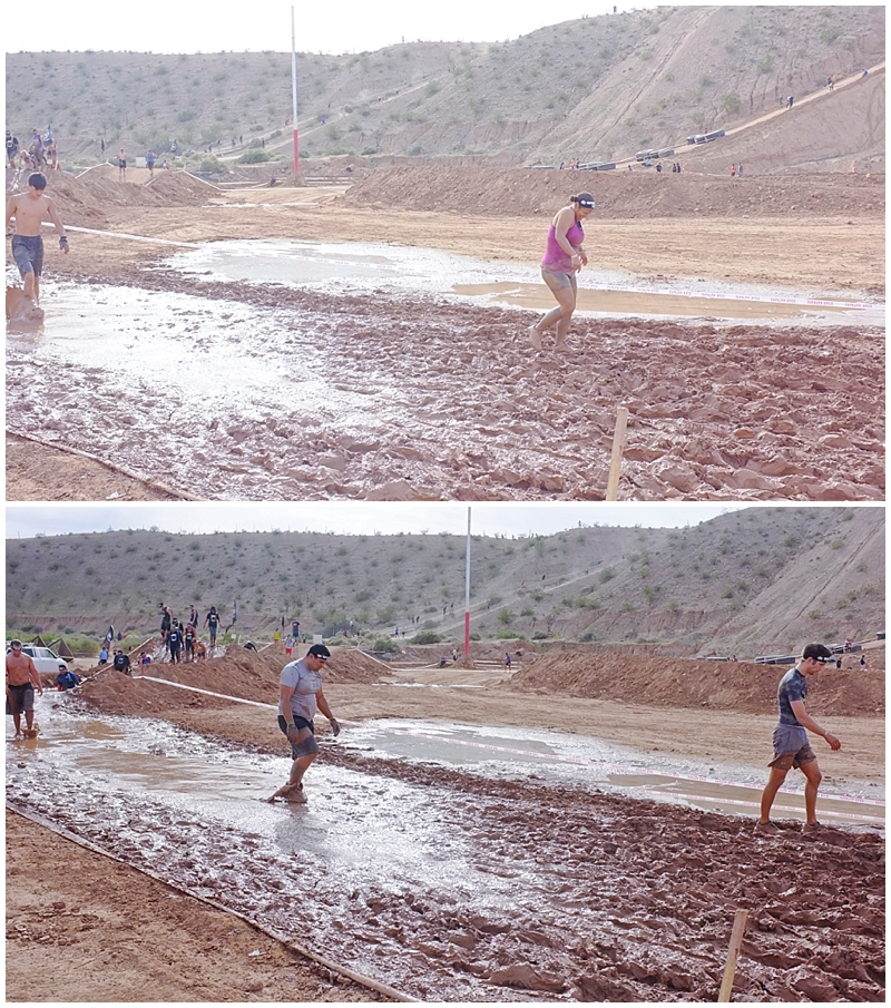  I always like to pretend I'm walking through a field of chocolate frosting during this part of the race. &nbsp;It's just the right consistency, but sadly, not quite the same smell!! 
