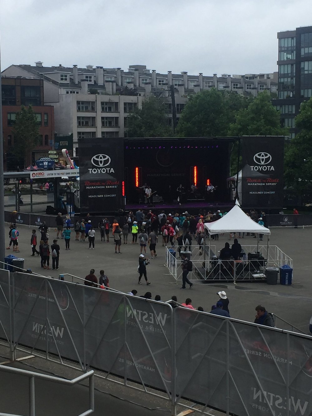  Great vantage point of the post-race concert!&nbsp; 